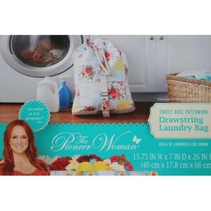 The Pioneer Woman Sweet Rose Patchwork Drawstring Laundry Bag